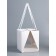Box under the bento-port with ribbons, white, 21 x 21 x 25 cm