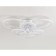 LED ceiling LED with Ambrella Light, Original, FA4085, 6XLED, 100 W, 7500LUM, 3000-6400K, white color, white