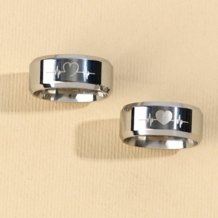 Ring "heart", paired 2 pcs, 7 x 9 cm-3