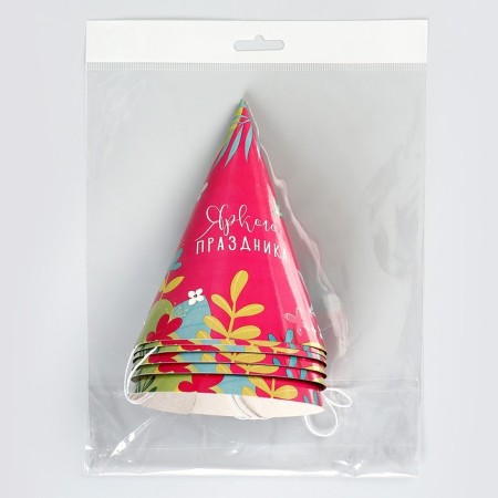 Paper cap “Bright holiday”, (set 6 pcs)-3