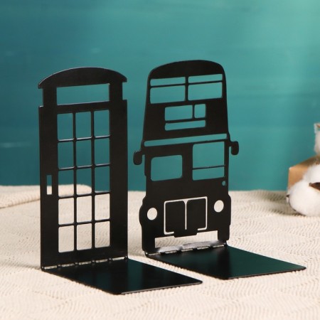 Holder-stand for books "London" set 2pcs, black-3