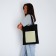 Shoper Nazamok, Kozhzam pocket, black color, olive, 40x35 cm
