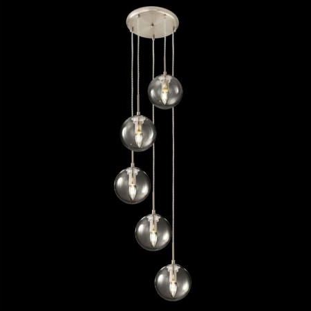 Suspended lamp Citilux "Tommy" CL102051, 36x36x56 cm, 5x40W, E14, gray color-2
