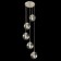 Suspended lamp Citilux "Tommy" CL102051, 36x36x56 cm, 5x40W, E14, gray color