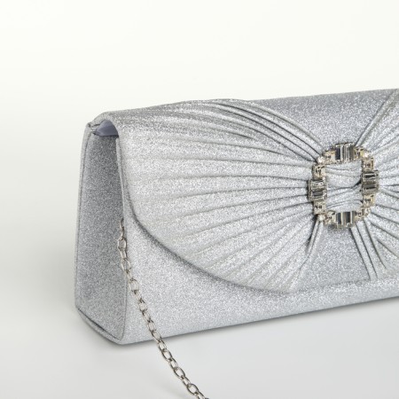 Female bag on a magnet, silver color-3