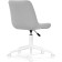 Computer chair Chester Metal/velor, white/gray 49x60x84 cm
