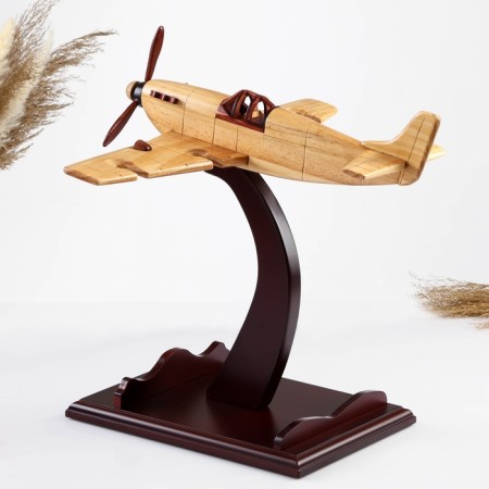 Mini-bar/stand for a bottle plane, 39 x 39 x 41 cm, beige-2