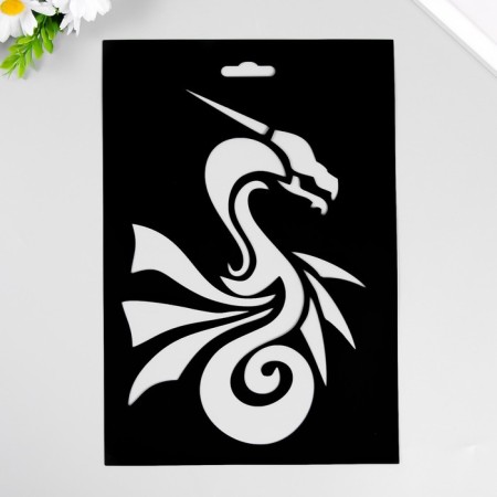 Plastic stencil "Dragon" 20x29cm