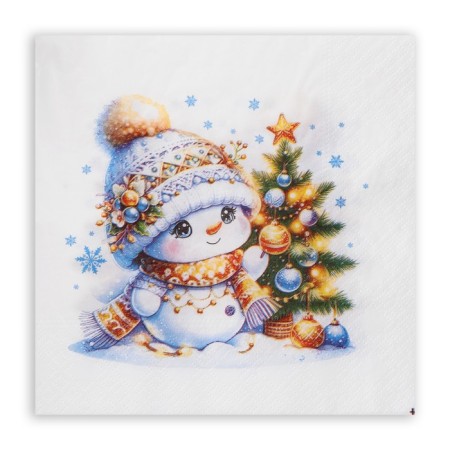 New Year's napkins Paper Lilia "Nyashka", 2 layers, 33x33 cm, 20 pcs-1