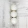 Set of balls plastic D-5.5 cm, 3 pcs "matte" white