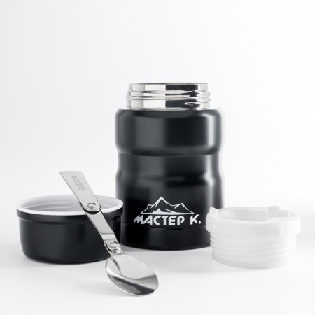 Thermos for food "Master K", 500 ml, retains heat 8 hours, 10 x 15.5 cm, black-2
