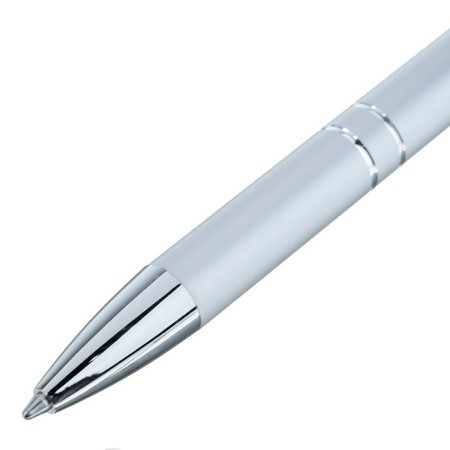 Automatic ballpoint handle "Metal", node 0.5 mm, blue rod, silver case-1