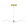 Light "Bird" LED 12W 3000-6000K gold 5x30x5cm