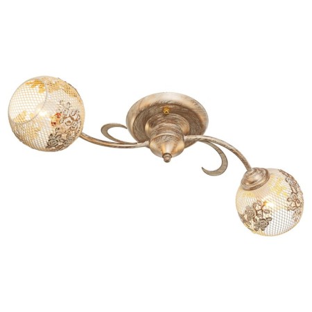 Economic light 1857k/2, E27 2x40W, Patinized gold color-1