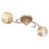 Economic light 1857k/2, E27 2x40W, Patinized gold color