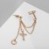 Earr "Kaff" Two Crosses with a Circle, the color is white in gold