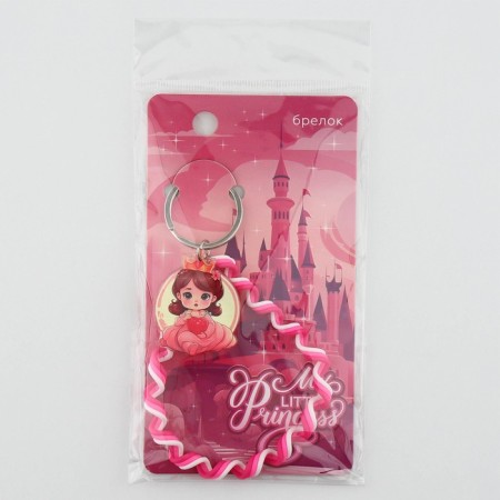 Key keychain children's lace "Princess" 15 x 6 cm-8