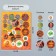 Decor for creativity cardboard "Chips and buttons. Africa" ​​24 pcs 13x16.5 cm
