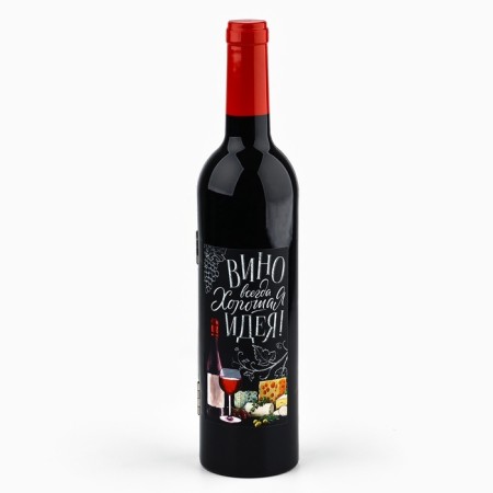 Gift set for the wine "Wine is always a good idea", 32 x 7 cm-7