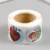 New Year Stick Paper "Bullfinchi" d = 2.5 cm 252 pcs in roll