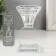 Glass of Glass for 1 candle "Bud on a circle" d = 2 and 3.5cm 6x6x11 cm