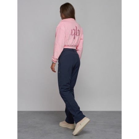 Sports female trousers, size 48, blue color-3
