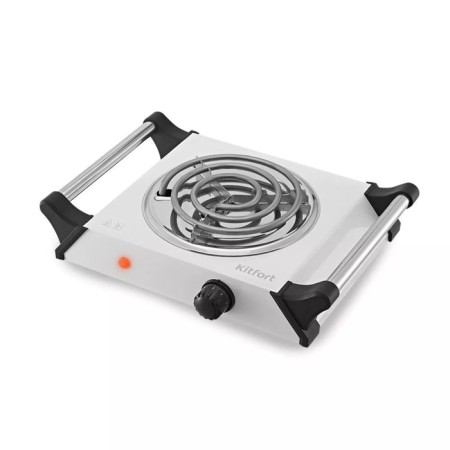Electric tile KitFort KT-182, 1000 watts, 1 burner, gray-black