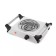 Electric tile KitFort KT-182, 1000 watts, 1 burner, gray-black