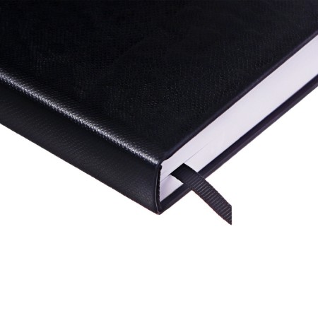 Dated diary 2025, A6+, 176 sheets "Lyon", solid cover, pancake embossing, with liesa, block 80 g/m2, black-2