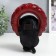 Souvenir Polystone Light "Black dog hid in the wheel" from the sun. Battery 19.5x11x13.5 cm