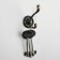 Furniture tundra hook TKD013, two -rod, bronze