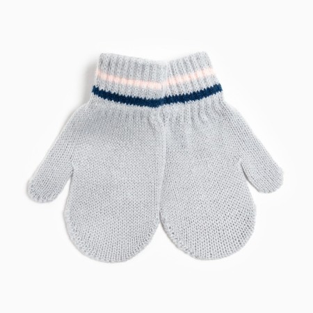 Mittens for children, the color is light gray, size 14 (4-6 years)