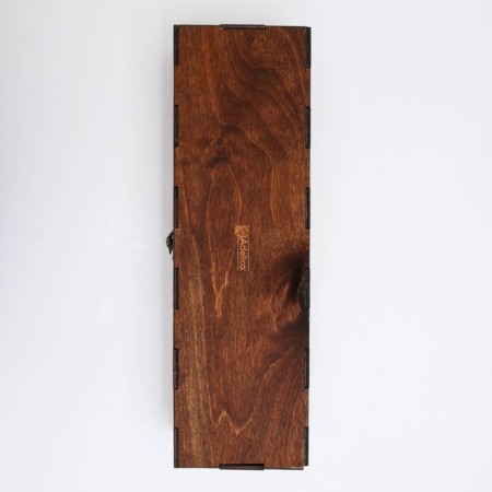 ADELICA's wine box "Tuscan", 33.5 × 10 × 10.2 cm, color dark chocolate-6