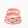 Board of plastic plastic double 2 x 160 ml, 25 x 14 x 5 cm, pink