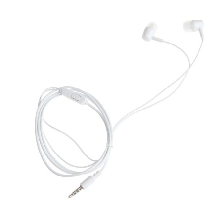 Headphones Exployd Ex-HP-1124, vacuum, microphone, 102 dB, 32 Ohms, 3.5 mm, 1.2 m, white-1