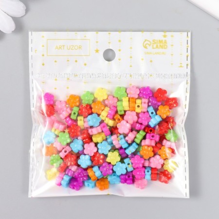 Beads for creativity plastic "Color Micenics" set of 150 pcs 0.4x0.9x0.9 cm-4