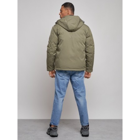 Sports male winter, size 60, khaki color-3
