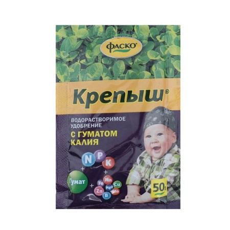 Fertilizer of organo-mineral water-soluble strength for seedlings, 50 g-2