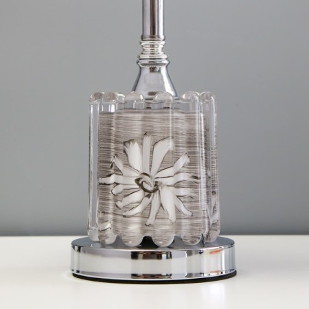 Elois light lamp with E27 40W chrome 25x25x41 cm-4