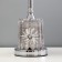 Elois light lamp with E27 40W chrome 25x25x41 cm