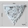 Nast-layer decor, 20.5 x 19 cm, white