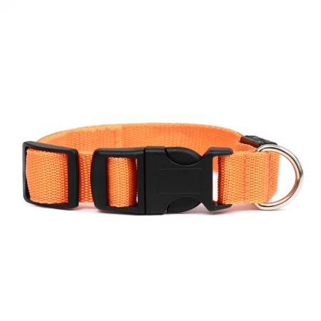 Collar with backlight double strip size XL, Osh 52-60 x 2.5 cm 3 orange glow mode-2