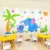 Interior stickers "elephants", children's, decor on the wall, panel 150 x 75 cm
