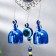 Wind Music Metal "Heart" from the evil eye with a brush 2 bells 22x6.5 cm