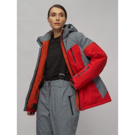 Ski suit female, size 58, red color-5