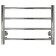 The electric heated towelputor "Sanprise" Aurora P8, 500x800 mm, shelf, left/right, chrome