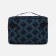 Cosmetic bag with lightning, black/turquoise color