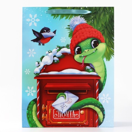 Laminated vertical “Snake 2025”, l 31 x 40 x 11.5 cm, New Year-4