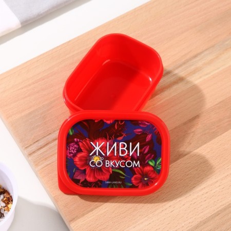 Lunch-Box "Live with taste", rectangular, 150 ml-1