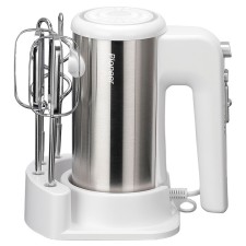 Mixer Pioneer MX341, manual, folding, 300 watts, 5 speeds, white with silver